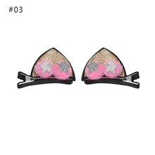 Load image into Gallery viewer, 1 Pair HOT New Sweet Funny 6 Colors Bell Cat Ears Hair Clip Cosplay Anime Costume Halloween Birthday Party Hair Accessories Clip