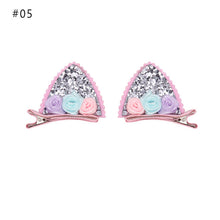 Load image into Gallery viewer, 1 Pair HOT New Sweet Funny 6 Colors Bell Cat Ears Hair Clip Cosplay Anime Costume Halloween Birthday Party Hair Accessories Clip