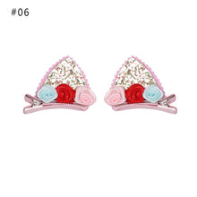 Load image into Gallery viewer, 1 Pair HOT New Sweet Funny 6 Colors Bell Cat Ears Hair Clip Cosplay Anime Costume Halloween Birthday Party Hair Accessories Clip