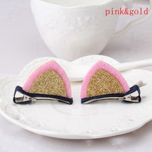 Load image into Gallery viewer, 1 Pair HOT New Sweet Funny 6 Colors Bell Cat Ears Hair Clip Cosplay Anime Costume Halloween Birthday Party Hair Accessories Clip
