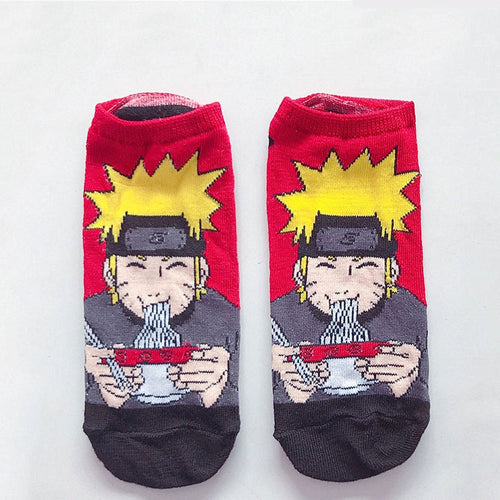 1 pairs Naruto Anime Cotton Socks Cute Female Kawaii Summer Short Socks Women Casual Soft Funny Socks