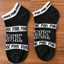Load image into Gallery viewer, Hot Motion Socks PINK Socks New Unisex Cotton Mix Random  Harajuku Creative Happy Casual Sports Short Ankle Pink Letters Socks