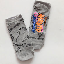 Load image into Gallery viewer, 1 pairs Naruto Anime Cotton Socks Cute Female Kawaii Summer Short Socks Women Casual Soft Funny Socks