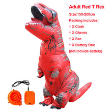 Load image into Gallery viewer, Adult Inflatable Costume Dinosaur Costumes T REX Blow Up Fancy Dress Mascot Cosplay Costume For Men Women Kids Dino Cartoon
