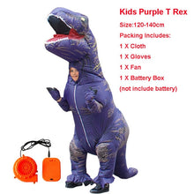 Load image into Gallery viewer, Adult Inflatable Costume Dinosaur Costumes T REX Blow Up Fancy Dress Mascot Cosplay Costume For Men Women Kids Dino Cartoon