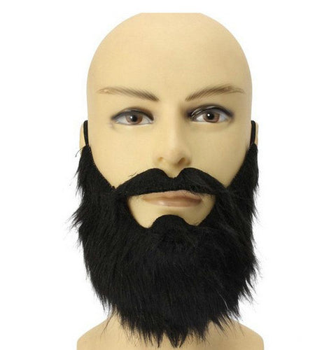 None Men Halloween Whiskers Costume Props Whiskers False Full Beard Party Decoration