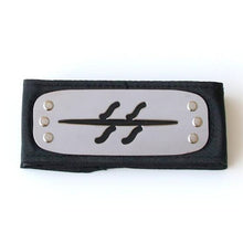 Load image into Gallery viewer, Anime Naruto Kakashi Sasuke Hidden Leaf Village Headband Konoha Cosplay Armband Headwear