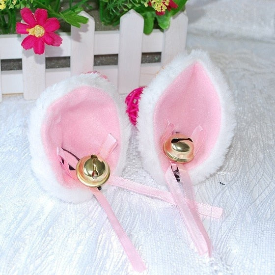 1 Pair HOT New Sweet Funny 6 Colors Bell Cat Ears Hair Clip Cosplay Anime Costume Halloween Birthday Party Hair Accessories Clip