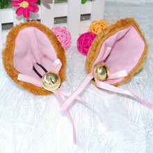 Load image into Gallery viewer, 1 Pair HOT New Sweet Funny 6 Colors Bell Cat Ears Hair Clip Cosplay Anime Costume Halloween Birthday Party Hair Accessories Clip